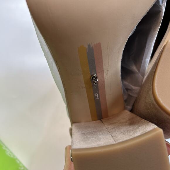 Sam Edelman Daniella Women’s 9 Block Heel in Oatmeal Suede G2191L3250 - Picture 6 of 9